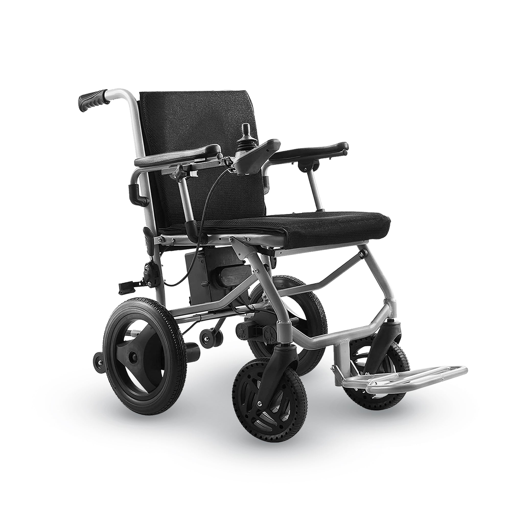 KANO (Black) -Foldable Electric Wheelchair, Travel Size, User-Friendly